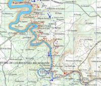 Ver mapa de ruta de senderismo en las Hoces del Río Duratón.