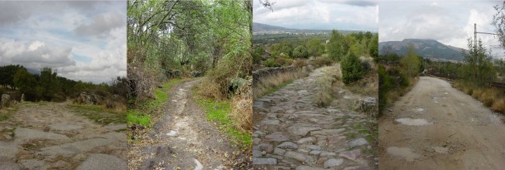 La Calzada de Zarzalejo y la pista paralela al ferrocarril