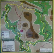Mapa ruta senderismo en el Cañon del Ebro, Orbaneja del Castillo, Escalada, Quintanilla de Escalada, Pesquera de Ebro, Turzo.