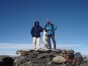 Lucas y Karlos en la cima del Ocej�n