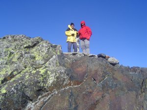 Sito y Carlos en la cima del Ocej�n