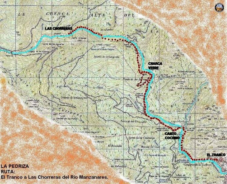 Descripcin de ruta y fotografas: El Tranco a Los Chorros del Manzanares
