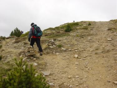 Inicio del sendero en el Cerro del Aventadero