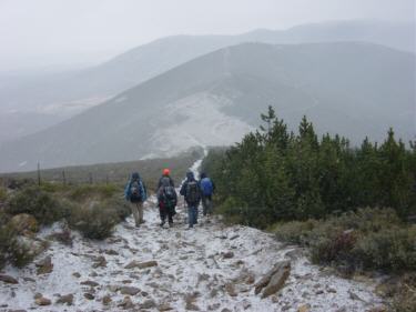 Bajada desde el cerro del aventadero al collado de san benito