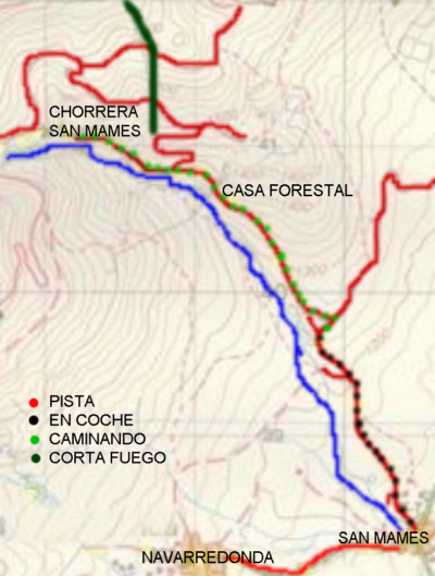 Ver descripcin de ruta de senderismo a la Chorrera de San Mames, Montes Carpetanos, Guadarrama