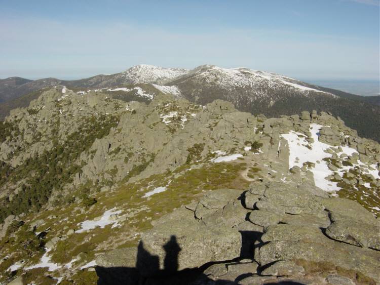 Crestas de Siete Picos, Montón de Trigo y La Mujer Muerta al fondo