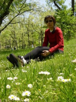 Laura en el bosque de la Herrera