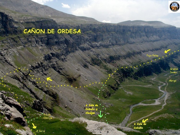 Senderismo en Ordesa, ascension a Monte Perdido; Faja Pelay, Goriz, Gradas  de Soaso