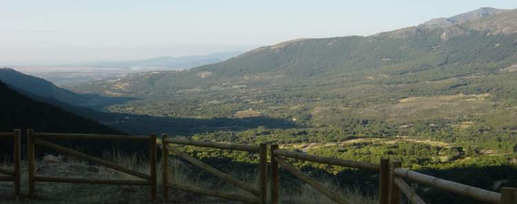 vista del valle desde la torre de la mina