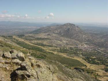 La Cabrera desde la parte superior del Cancho de Mondalindo Bustarviejo